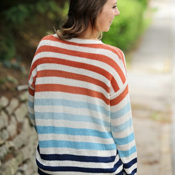 Multi striped knit sweater - Picture 4 of 5
